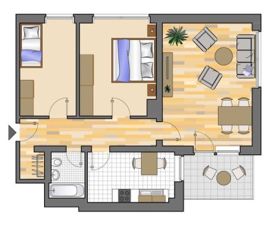 Demnächst frei! 3-Zimmer-Wohnung in Marl