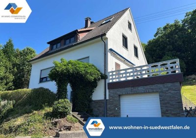 VR IMMO: Siegen-Achenbach; Schönes Einfamilienhaus in unverbaubarer Aussichtslage!