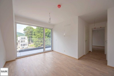 Jetzt vormerken &amp; im September einziehen! Hochwertige 2 Zimmer Erstbezugswohnung mit Balkon in Grünruhelage!