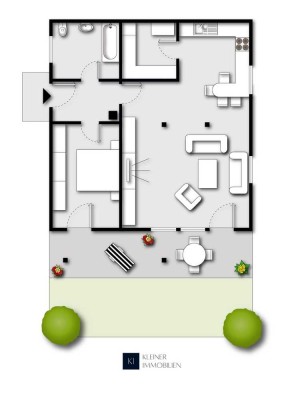 Gemütliche Einliegerwohnung mit Terrasse, Stellplatz & Blick ins Grüne