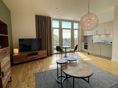 Einzigartig möbliertes Apartment mit Dachterrasse auf der Eiswerder Insel in Berlin!