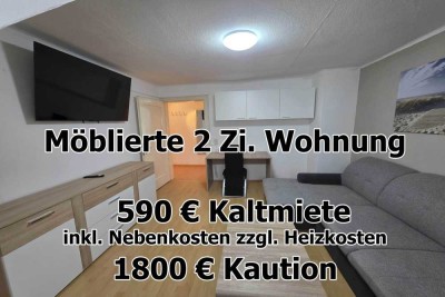 ab sofort - möblierte 2 Zimmer Wohnung mit EBK