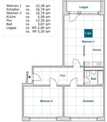 Schöne 3 Zimmer Wohnung. Viel Platz für alle!