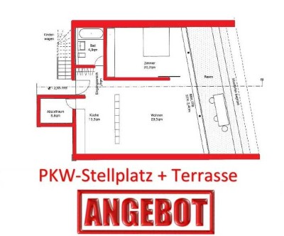 ++ EGTW im Gartengeschoss mit Terrasse  und Pkw Stellplatz zu verkaufen ++ Top Lage