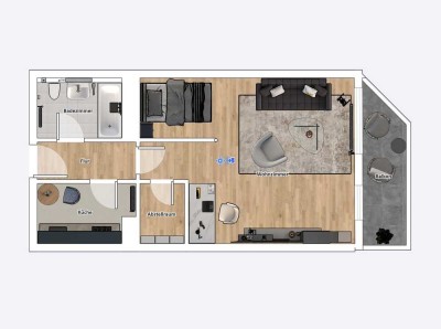 Helle 1,5-Zimmer-Wohnung mit Balkon in Geislingen an der Steige