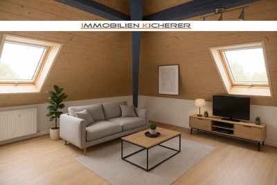 Ganz oben Wohnen - Steinwurf zum Seerhein & zur Stadt - vermietete, denkmalgeschützte Galeriewohnung