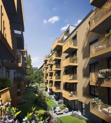 Anlage mit Aussicht: 2-Zimmer-Wohnung im Neubau