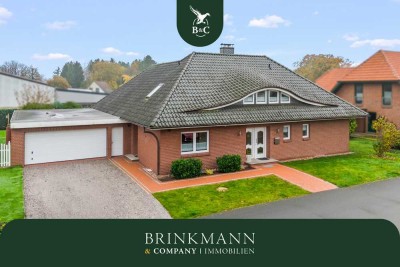 Bokel - Repräsentativer Winkelbungalow in ruhiger Wohnlage – ein Zuhause zum Wohlfühlen