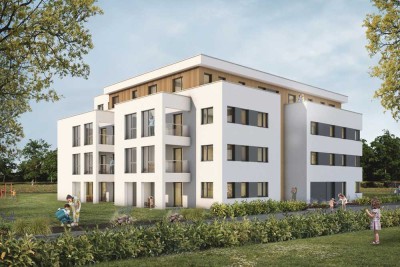 Letzter Bauabschnitt! 3-Zimmer-Wohnung mit Balkon und TG-Platz / Neubau - Erstbezug