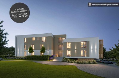 BAUSTELLENBERATUNG 31.07.2025 17 - 18 Uhr – Modern geschnittene 4 Zi.-Whg. mit gr. Gartenanteil