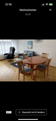 Modernisierte 2-Raum-Wohnung mit Balkon und Einbauküche in Bad