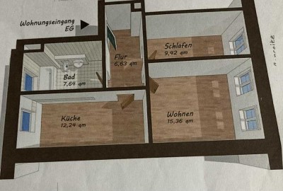 Schöne 2-Zimmer-Wohnung in Leipzigs Osten
