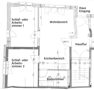 Individuelle 3-Raum-EG-Wohnung in Karlsruhe-Knielingen