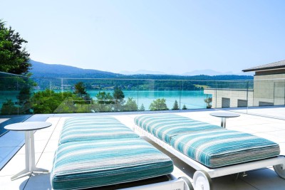 WÖRTHERSEE-TRAUM Die perfekte Seewohnung mit Wörtherseeblick - Seezugang - Outdoorpool - Fitness &amp; Sauna
