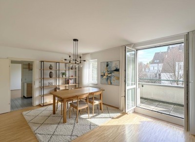 Helle 2-Zimmer-Wohnung – inklusive Tiefgaragenplatz und 2 Balkonen!