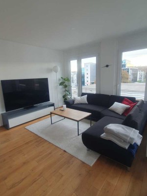 Möblierte 3,5-Zimmer Wohnung mit Loggia in Ulm-Söflingen (Penthouse mit Weitblick)