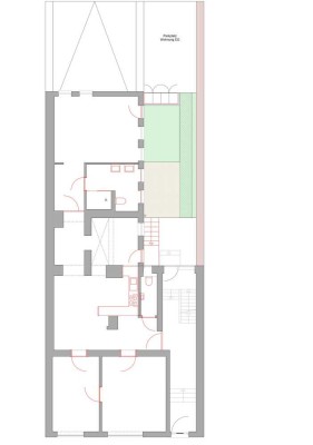 Apartment mit 4 Zimmer, Parkplatz und kleine Garten