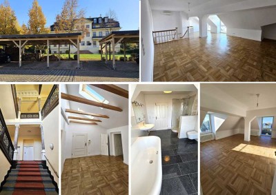 Wohntraum mit Seeblick! 5-Raum-DG-Maisonette mit Lift, Kamin, XL-Carport, EBK, Sauna u.v.a.m.
