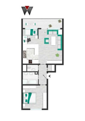 Gemütliche 2,5-Zimmer-Wohnung in Leingarten