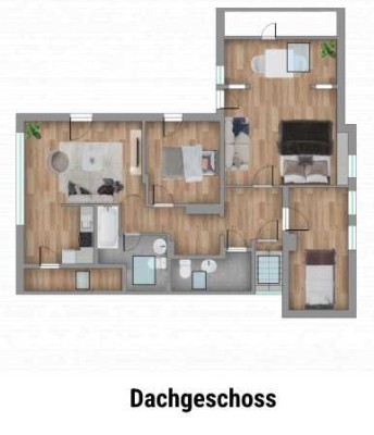 Helle 4,5-Zimmer-Wohnung mit Balkon in Schongau