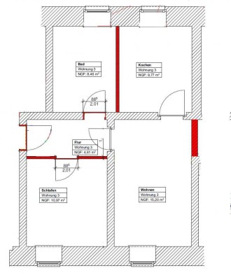 Seniorengerechte 2-Zimmer-EG-Wohnung mit vielen Extras in Cavertitz - Erstbezug nach Sanierung