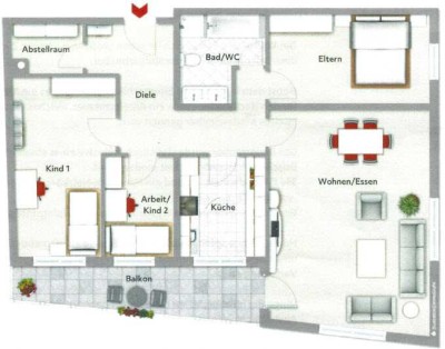 Helle und großzügige Wohnung in Memmelsdorf - Provisionsfrei