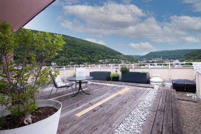 Herrliches 5-Zi. Penthouse mit Dachterrasse und Fernblick in Bad Urach