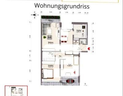 Helle 3-Zimmer Wohnung in München-Moosach