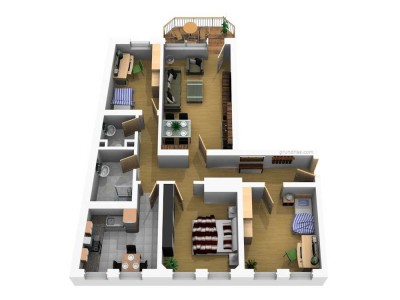 4 Raumwohnung mit Balkon in der Altstadt