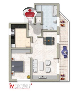 Helle und gepflegte Eigentumswohnung in zentraler Lage von Saarwellingen