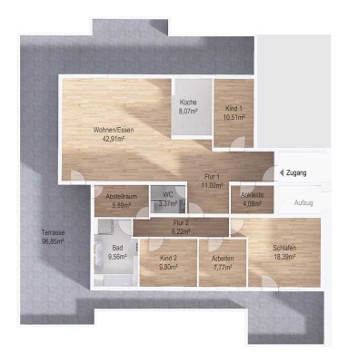 Luxuriöses 5-Zimmer Penthouse mit 210 m² in Oftersheim