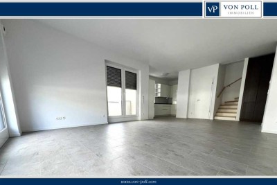 Penthouse-Maisonette, neuwertig, A+, große Süd-West Terrasse,       2 TG-Stellplätze mit Wallbox