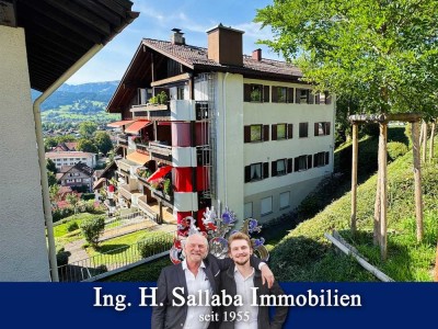 Ein Traumblick über die Dächer von Sonthofen