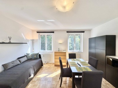 Helles, vollmöbliertes Studio in Ober St. Veit | Garagenstellplatz im Haus