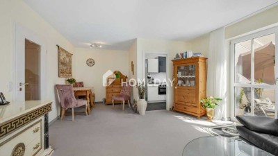 Lichtdurchflutete 3-Zimmer-Wohnung mit Balkon und Stellplatz in gepflegter Wohnanlage