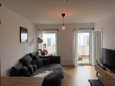 Moderne 2-Zimmer-Neubauwohnung im 5. OG – 48 m² mit großem Balkon – direkt am Hauptbahnhof – Untermi