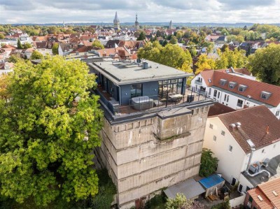 / In jeder Hinsicht eine Ausnahme-Immobilie - 
Exklusives Penthouse samt Bunker mitten in Soe