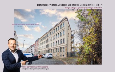 Charmante 2-Raumwohnung mit Balkon und Stellplatz im Leipziger-Osten!
