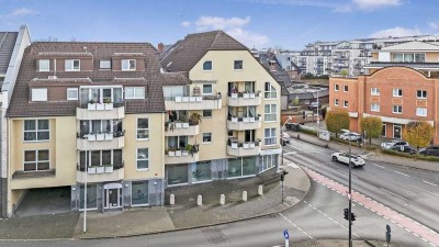 helle 2 Zimmer Wohnung mit Balkon, 2 Bädern und TG Stellplatz im Zentrum von Hilden