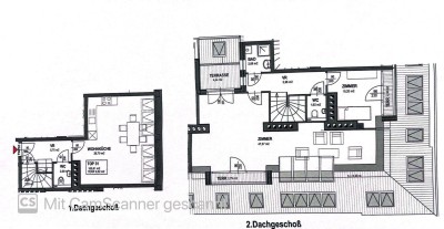 ERSTBEZUG! Traumhafte Maisonette Dachgeschosswohnung mit drei Terrassen!