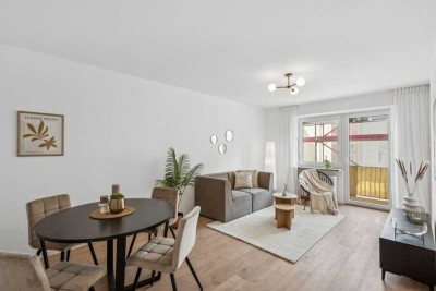 Sofort einziehen oder vermieten: Sanierte 3 Zimmer Wohnung mit Balkon und neue Außenfassade