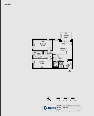 Schöne 3 Zimmer Wohnung in top Lage
