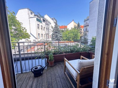 1,5-Zimmer Altbautraum mit großzügigem Balkon | Nähe U3 Johnstraße