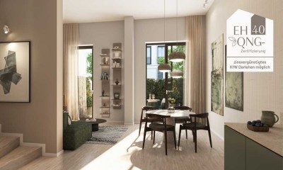 LIV in Stuttgart-West: Maisonette-Neubauwohnung mit 4 Zimmern, 2 Bädern, Balkon, Terrasse und Garten
