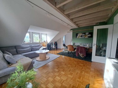Geschmackvolle 3-Raum-Dachgeschosswohnung mit Einbauküche in Reichenbach an der Fils