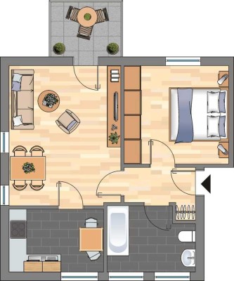 Gemütliche Erdgeschosswohnung in Bergkamen