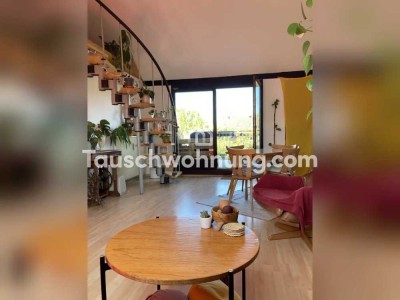 Tauschwohnung: Dachgeschosswohnung in Kalk mit Dachterasse