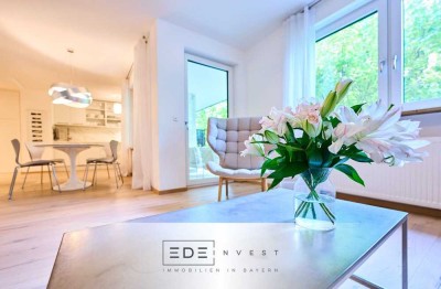 Moderne und stilvolle 4-Zimmer-Erdgeschosswohnung mit Südterrasse und Balkon in ruhiger Lage