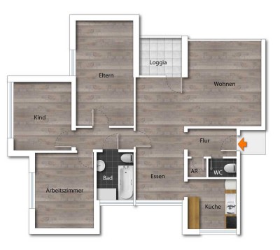 Tolle 4-Zimmerwohnung in zentraler Lage