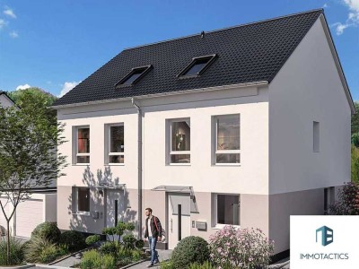 Neubau-Doppelhaushälfte im Wißberg-Quartier – energieeffizient nach KfW 40 QNG Plus